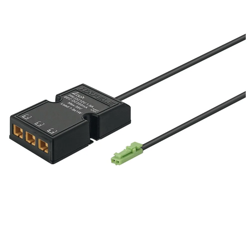 Hafele | 833.70.242 | Loox5 LED Convertor | 12V to 24V | 10W | Black 1 Hafele 833.70.242 Loox5 LED Convertor 12V to 24V