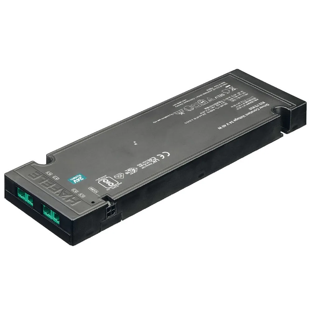 Hafele | 833.72.928 | Loox5 Eco LED Driver | 24V 40W | 4-Way | IP20 | Black 1 Hafele 833.72.928 Loox5 Eco LED Driver