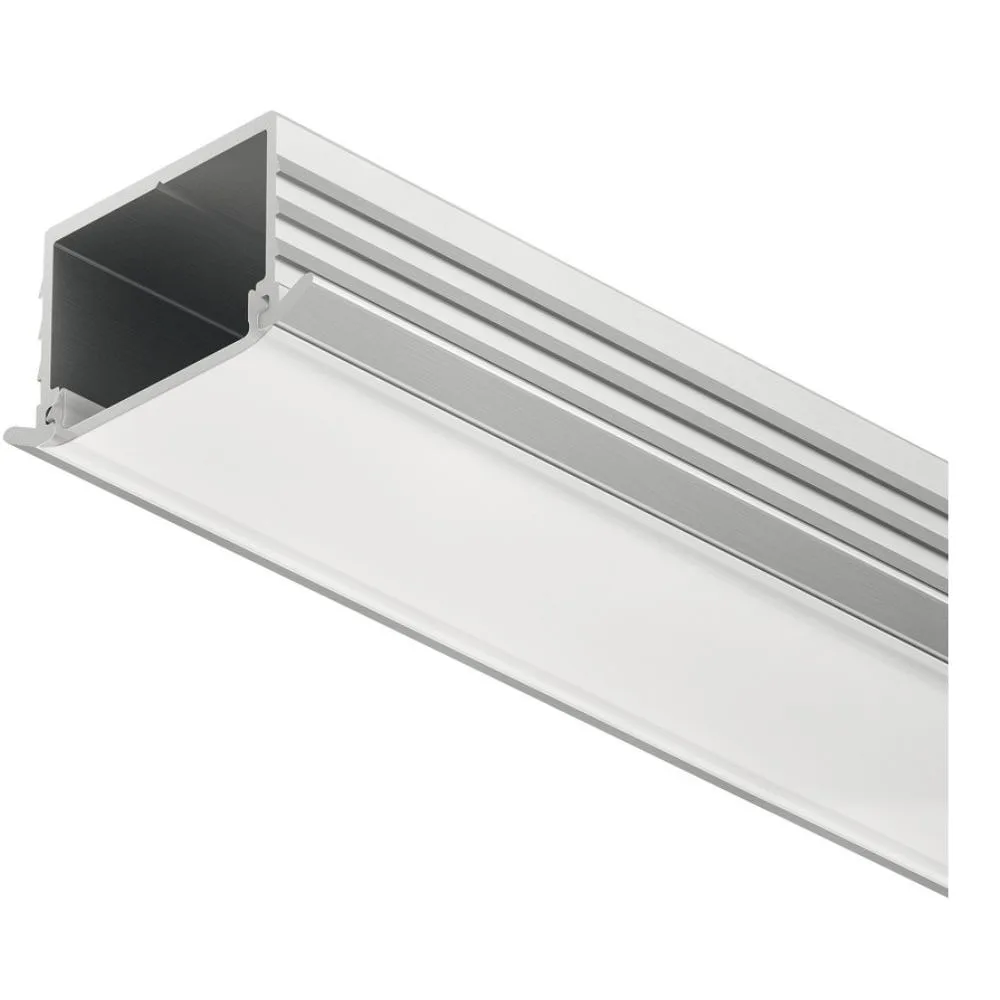Hafele | 833.72.984 | Loox5 1191 Recessed Aluminium LED Profile | Opal Diffuser | 2500mm 1 Hafele 833.72.984 Loox5 1191 LED Profile