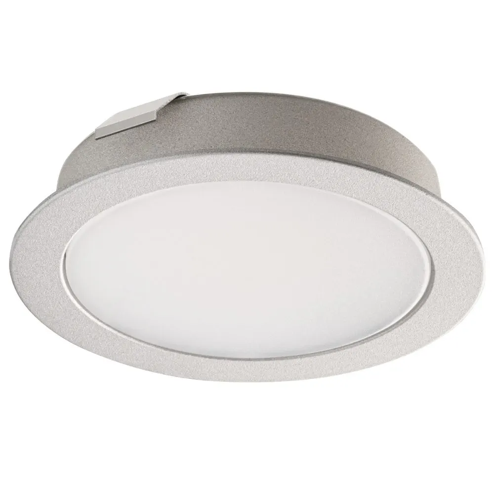 Hafele | 833.74.486 | Loox5 LED 2112 Spot Light | 12V 2.7W | Warm White | Silver 1 Hafele | 833.74.486 | Loox5 LED 2112 Spot Light | 12V 2.7W | Warm White | Silver