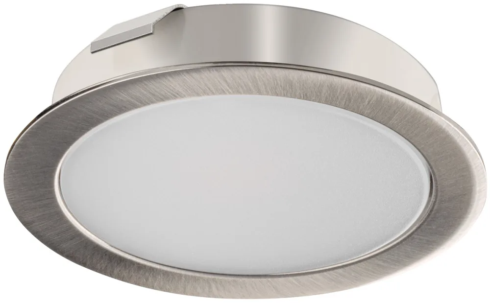 Hafele | 833.75.435 | Spot Light | Loox5 | LED 3112 | Stainless Steel | 24V IP20 Ø61mm | 2700K 1 Hafele 833.75.435 Loox5 2700K Spot Light