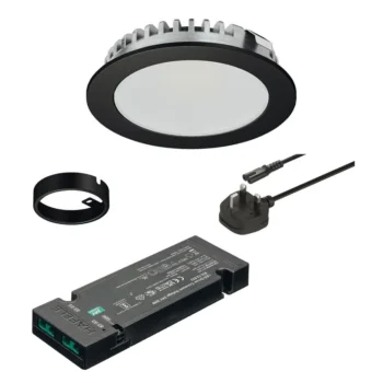 Hafele | 833.87.584 | Spot Light Kit | Loox5 LED 3094 | Black | 24V IP20 Ø65mm | 3000K