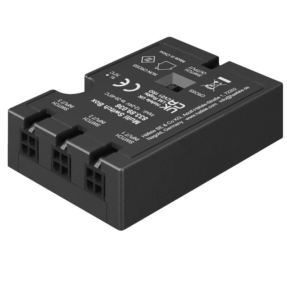 Hafele | 833.89.036 | Loox5 | LED Multi Switch Box | 3 Switch Control Module 1 Hafele 833.89.036 LED Multi Switch Box