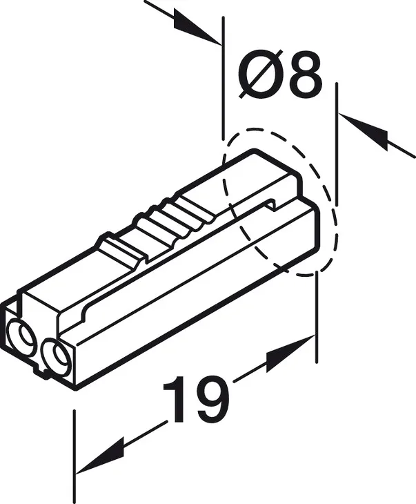Hafele | 833.95.712 | Loox5 12V Monochromatic LED Extension Lead | 500mm 5A 3 Hafele | 833.95.712 | Loox5 12V Monochromatic LED Extension Lead | 500mm 5A