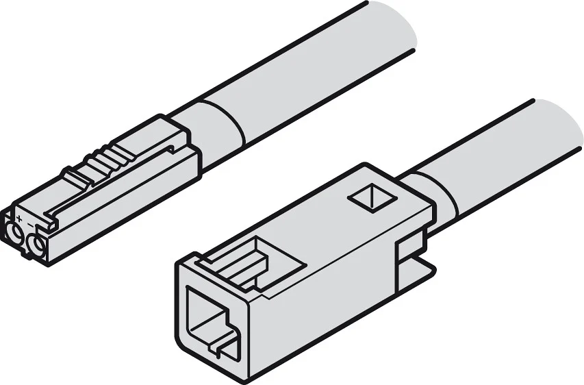 Hafele | 833.95.712 | Loox5 12V Monochromatic LED Extension Lead | 500mm 5A 4 Hafele | 833.95.712 | Loox5 12V Monochromatic LED Extension Lead | 500mm 5A