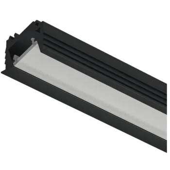 Hafele | 833.95.729 | Loox5 1106 Recessed Aluminium LED Profile | Black | 3000mm