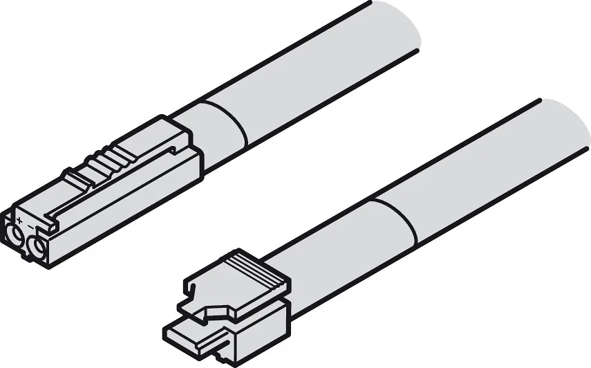 Hafele | 833.95.928 | Loox5 24V Modular Light Connecting Lead | 1000mm Snap-In 2 Hafele | 833.95.928 | Loox5 24V Modular Light Connecting Lead | 1000mm Snap-In