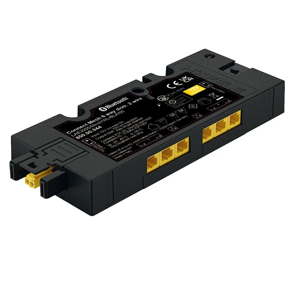 Hafele | 850.00.044 | Loox5 | 12V | 6-Way Connect Mesh Distributor | Tunable White 60W 1 Hafele 850.00.044 Loox5 12V Connect Mesh Distributor