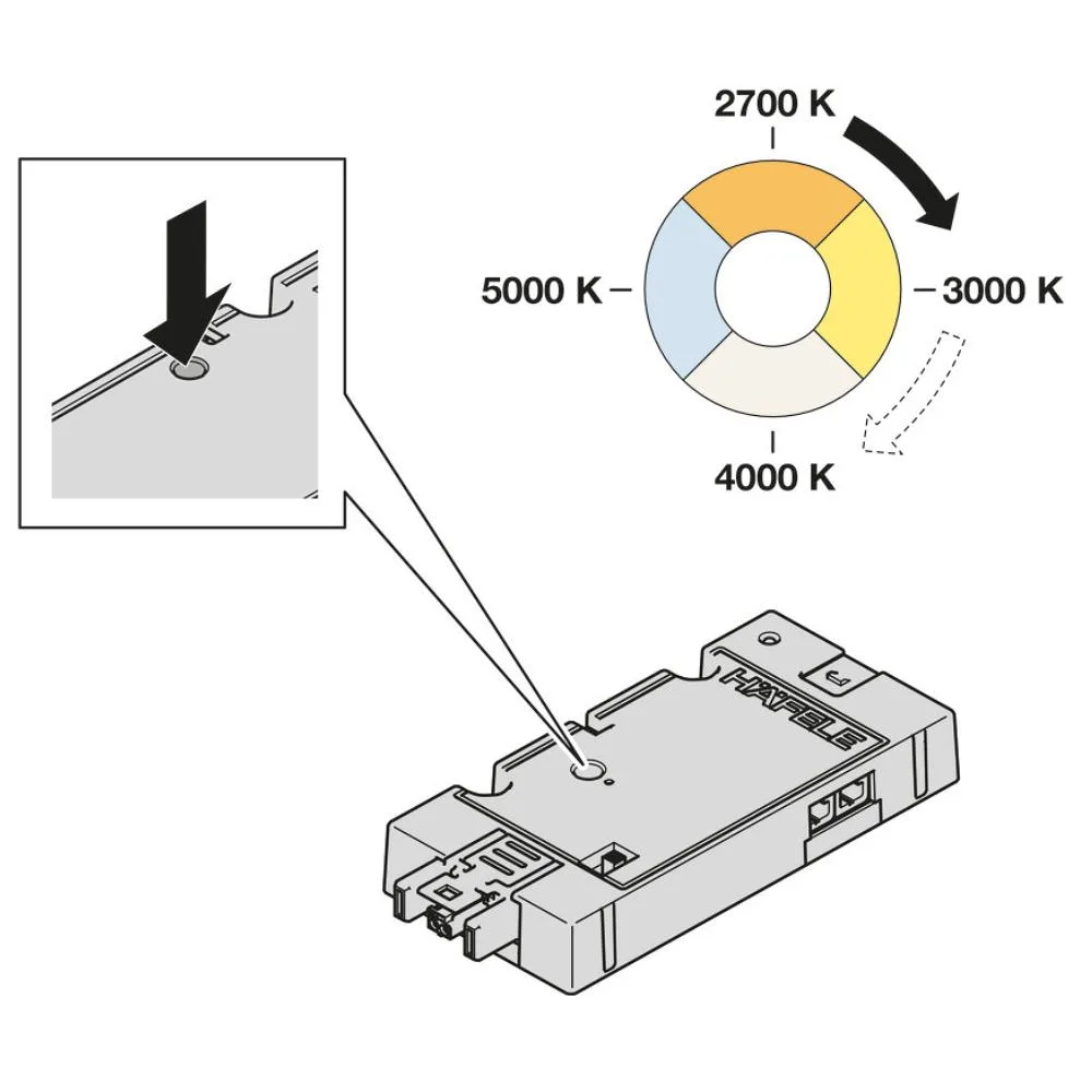 Hafele | 850.00.841 | Loox5 | 12V | 2-Way Connect Mesh Distributor | Tunable White 60W 2 Hafele | 850.00.841 | Loox5 | 12V | 2-Way Connect Mesh Distributor | Tunable White 60W