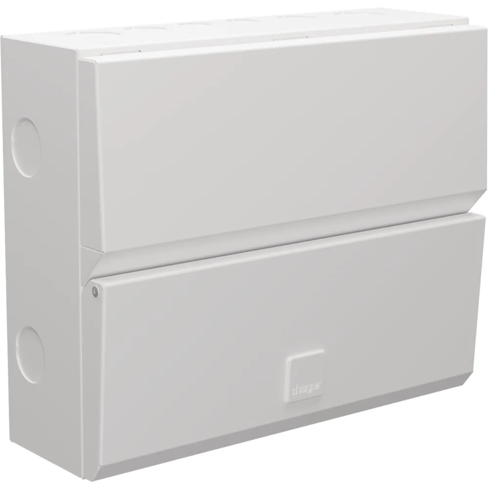 Hager | VME110 | Design Evo | 10 Way Main Switch Consumer Unit 1 Hager VME110 10 Way Consumer Unit