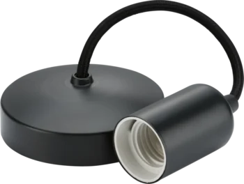 Knightsbridge | 8270AT | 6" E27 Contemporary Pendant Set | Anthracite