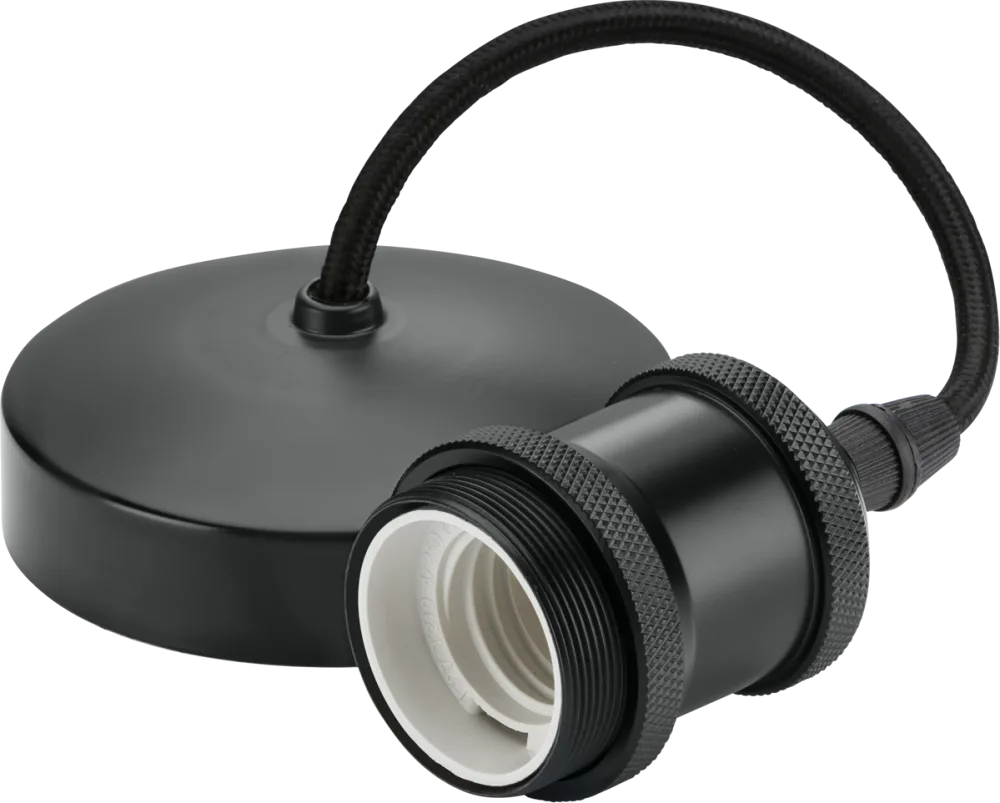 Knightsbridge | 8271AT | 6" E27 Vintage Pendant Set | Anthracite 1 Knightsbridge | 8271AT | 6" E27 Vintage Pendant Set | Anthracite