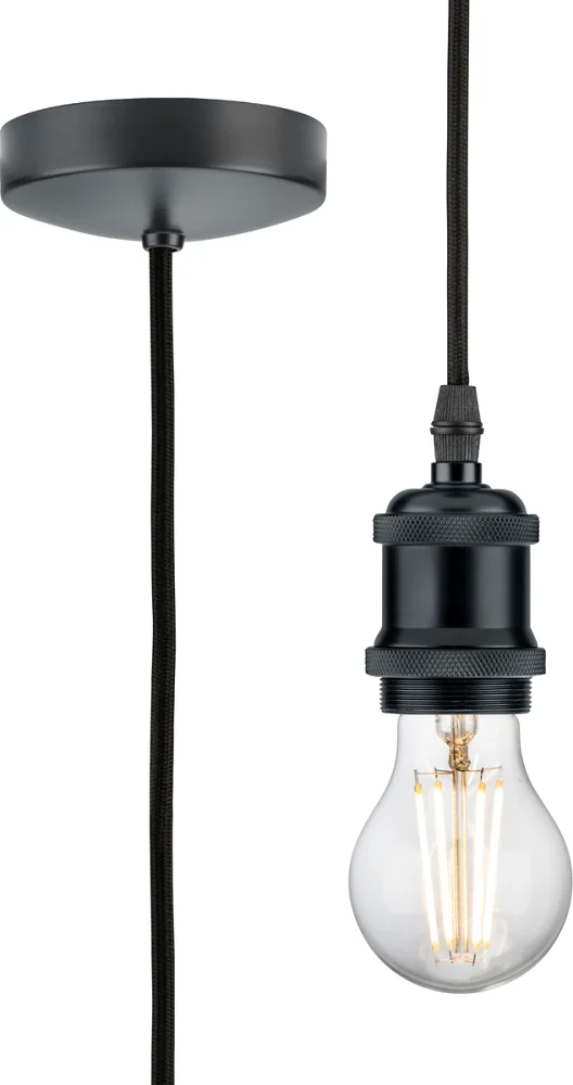 Knightsbridge | 8271LAT | 1.8m E27 Vintage Pendant Set | Anthracite 1 Knightsbridge | 8271LAT | 1.8m E27 Vintage Pendant Set | Anthracite