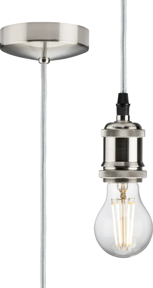 Knightsbridge | 8271LPC | 1.8m E27 Vintage Pendant Set | Polished Chrome 1 Knightsbridge | 8271LPC | 1.8m E27 Vintage Pendant Set | Polished Chrome