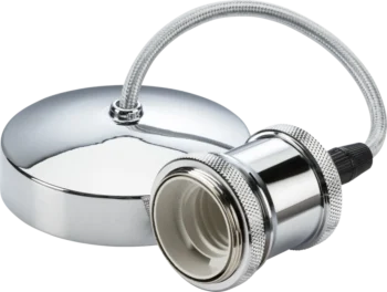 Knightsbridge | 8271PC | 6" E27 Vintage Pendant Set | Polished Chrome