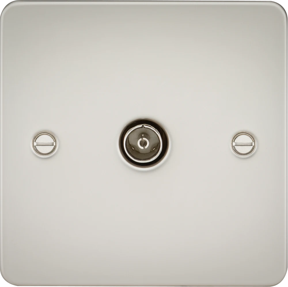 Knightsbridge | FP0100PL | TV Outlet (non-isolated) | Pearl 1 Knightsbridge FP0100PL TV Outlet