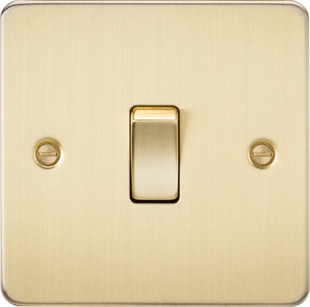 Knightsbridge | FP1200BB | 10AX 1G Intermediate Switch | Brushed Brass 1 Knightsbridge FP1200BB Intermediate Switch