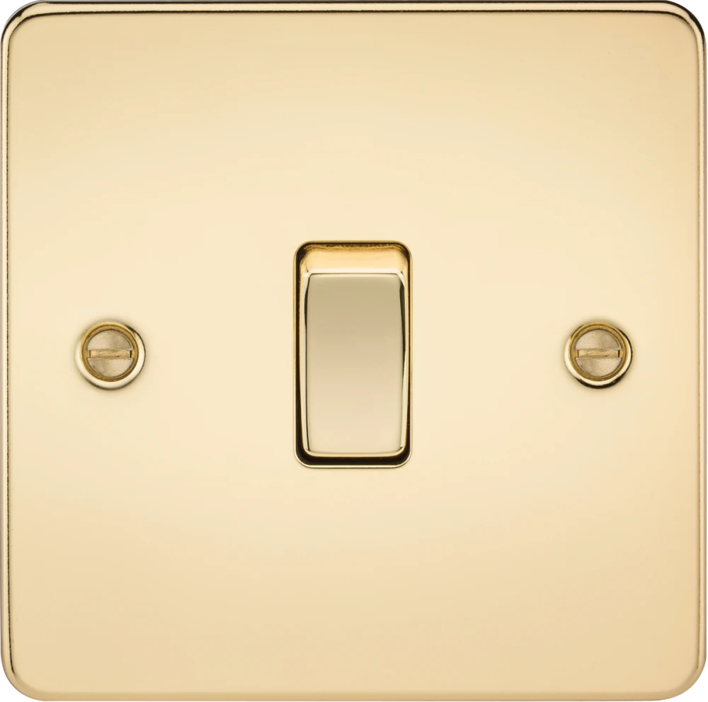 Knightsbridge | FP1200PB | 10AX 1G Intermediate Switch | Polished Brass 1 Knightsbridge FP1200PB Intermediate Switch