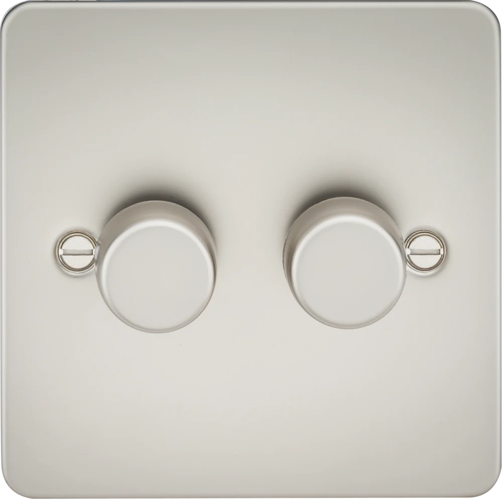 Knightsbridge | FP2192PL | 2G 2-way 10-200W (5-150W LED) Intelligent dimmer | Pearl 1 Knightsbridge FP2192PL Intelligent Dimmer