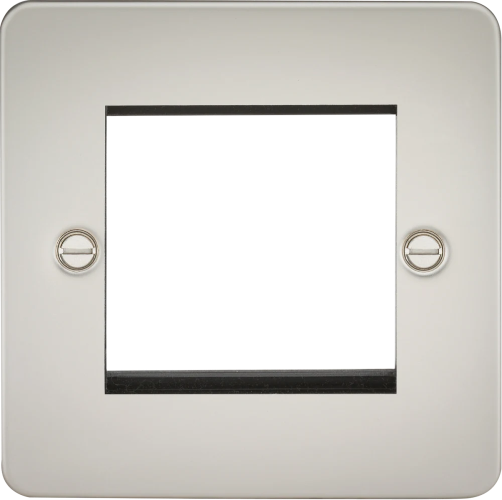 Knightsbridge | FP2GPL | 2G Modular Faceplate | Pearl 1 Knightsbridge FP2GPL Modular Faceplate