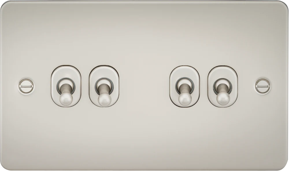 Knightsbridge | FP4TOGPL | 10AX 4G 2-way Toggle Switch | Pearl 1 Knightsbridge FP4TOGPL Toggle Switch