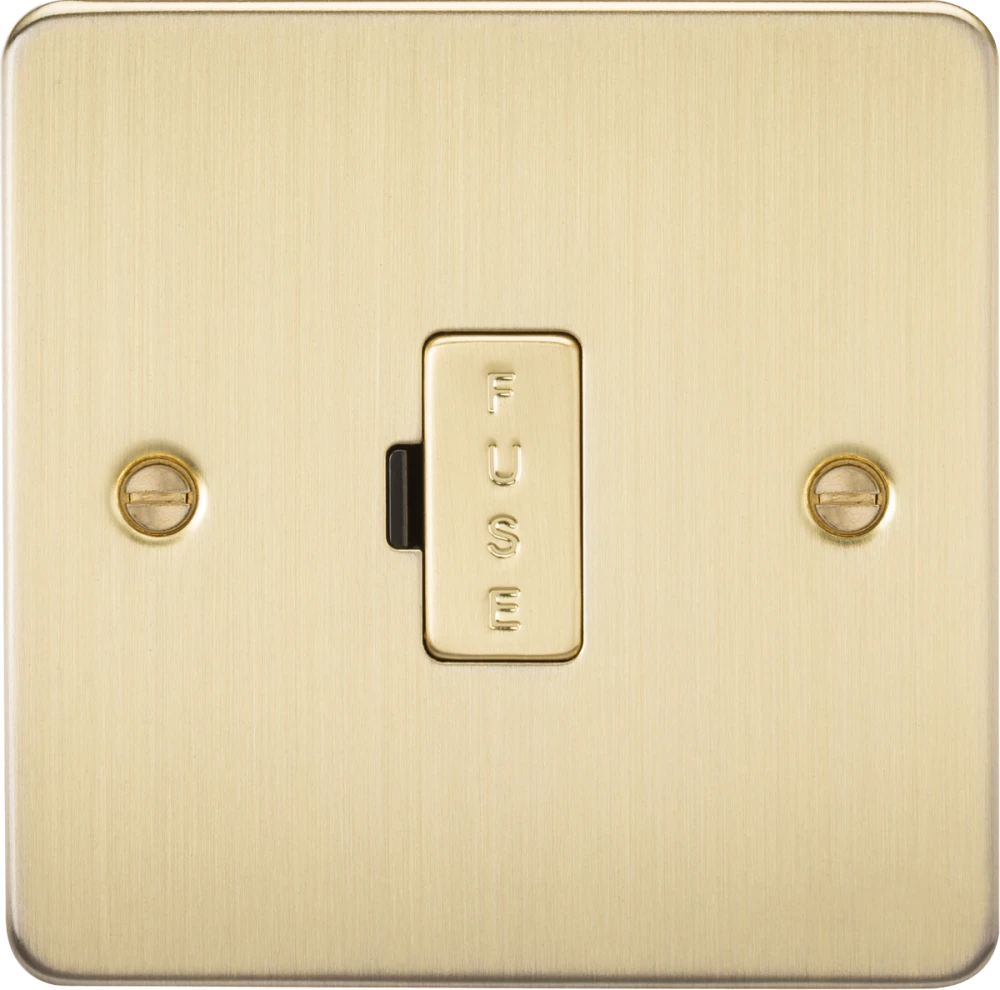 Knightsbridge | FP6000BB | 13A Fused Spur Unit | Brushed Brass 1 Knightsbridge FP6000BB Fused Spur