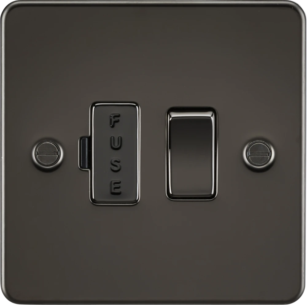 Knightsbridge | FP6300GM | 13A Switched Fused Spur Unit | Gunmetal 1 Knightsbridge FP6300GM Switched Fused Spur