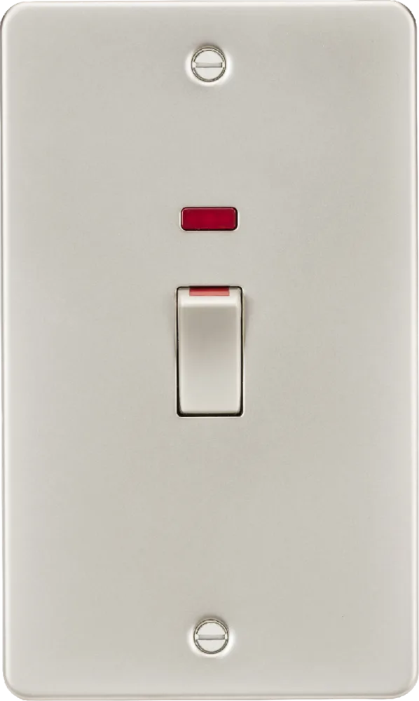 Knightsbridge | FP82MNPL | 45A DP Switch with Neon (2G size) | Pearl 1 Knightsbridge FP82MNPL 45A DP Switch