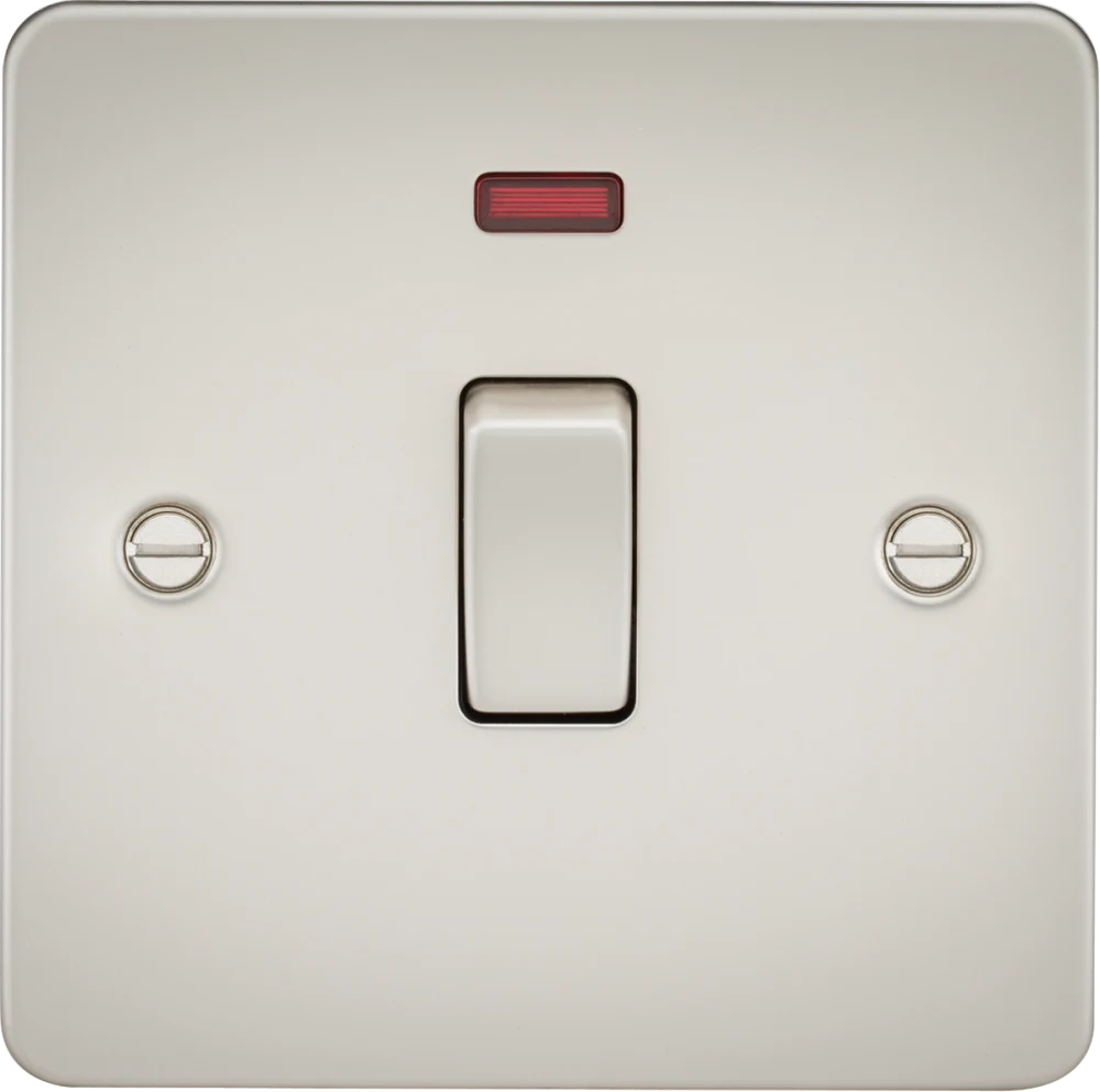 Knightsbridge | FP8341NPL | 20A 1G DP Switch with Neon | Pearl 1 Knightsbridge FP8341NPL 20A DP Switch