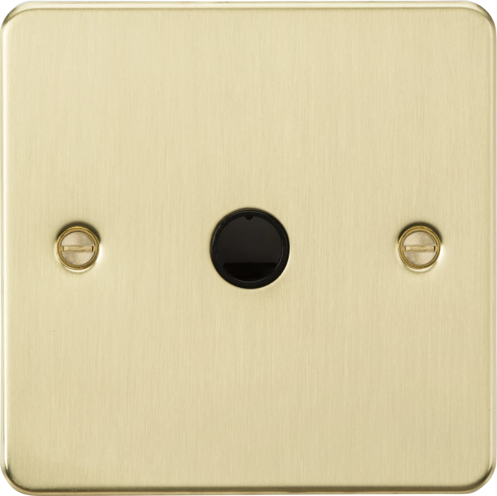 Knightsbridge | FP8342BB | 20A Flex Outlet Plate | Brushed Brass 1 Knightsbridge FP8342BB Flex Outlet Plate