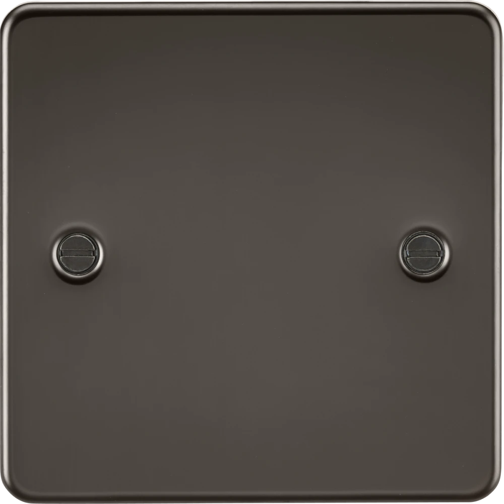 Knightsbridge | FP8350GM | 1G Blanking Plate | Gunmetal 1 Knightsbridge FP8350GM 1G Blanking Plate