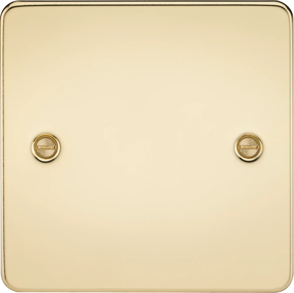 Knightsbridge | FP8350PB | 1G Blanking Plate | Polished Brass 1 Knightsbridge FP8350PB Blanking Plate