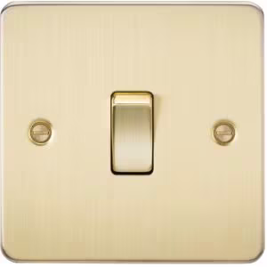 Knightsbridge Flat Plate Brushed Brass