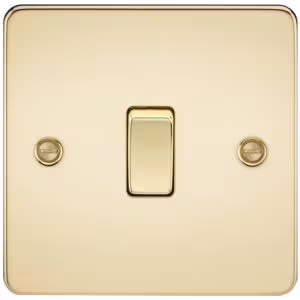 Knightsbridge Flat Plate Polished Brass