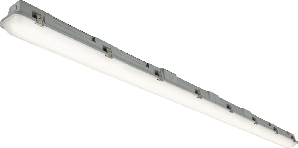 Knightsbridge | HEXMCF6 | HELIX MAX LED Non-Corrosive Fitting with Corridor Sensor | 6ft | IP66 | IK10 | Quad Wattage Tri-CCT 1 Knightsbridge HEXMCF6 LED Non-Corrosive Fitting