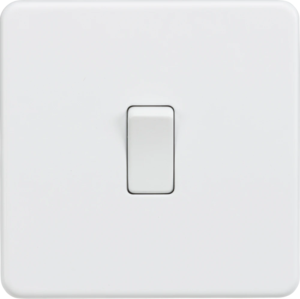 Knightsbridge | SF1000DPMW | 10AX 1G DP Switch | Matt White 1 Knightsbridge SF1000DPMW 10AX DP Switch