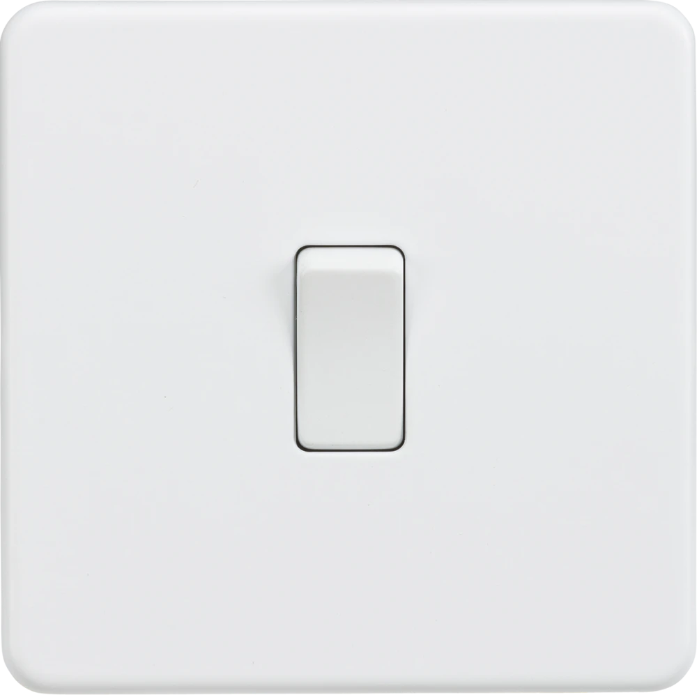 Knightsbridge | SF2000MW | 10AX 1G 2 - way Switch | Matt White 1 Knightsbridge SF2000MW 10AX Switch