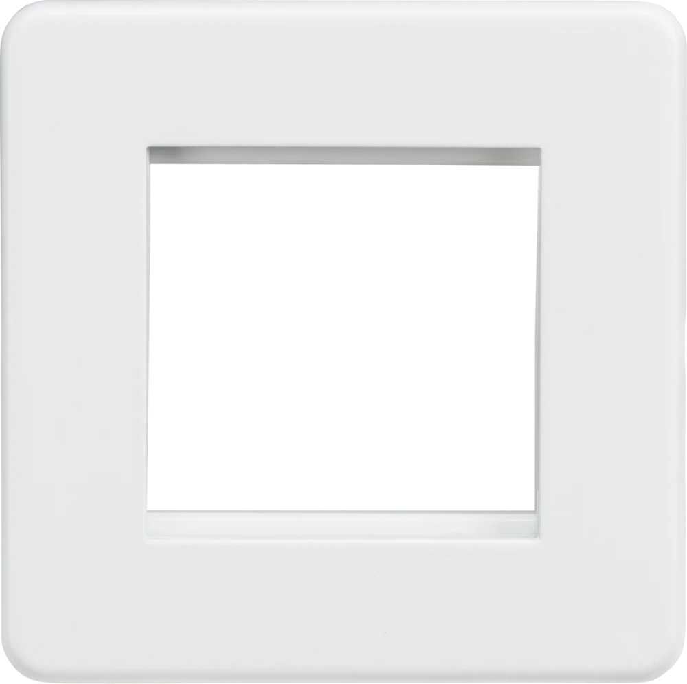 Knightsbridge | SF2GMW | 2G Modular Faceplate | Matt White 1 Knightsbridge SF2GMW Modular Faceplate