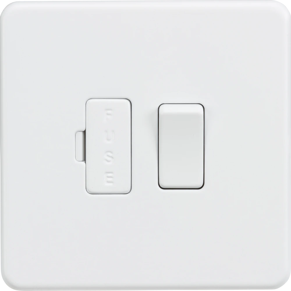 Knightsbridge | SF6300MW | 13A Switched Fused Spur Unit | Matt White 1 Knightsbridge SF6300MW Fused Spur