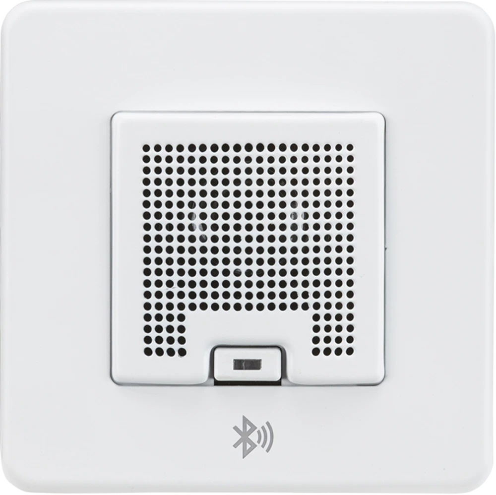 Knightsbridge | SFBLUEMW | Screwless 3W RMS Bluetooth Speaker Outlet | Matt White 1 Knightsbridge SFBLUEMW Bluetooth Speaker