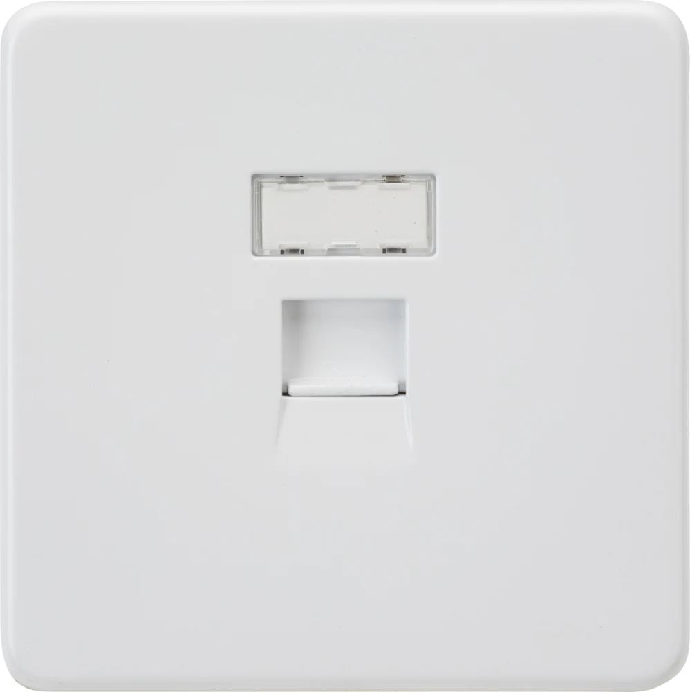 Knightsbridge | SFC6MW | UTP CAT6a RJ45 Network Outlet | Matt White 1 Knightsbridge SFC6MW Network Outlet
