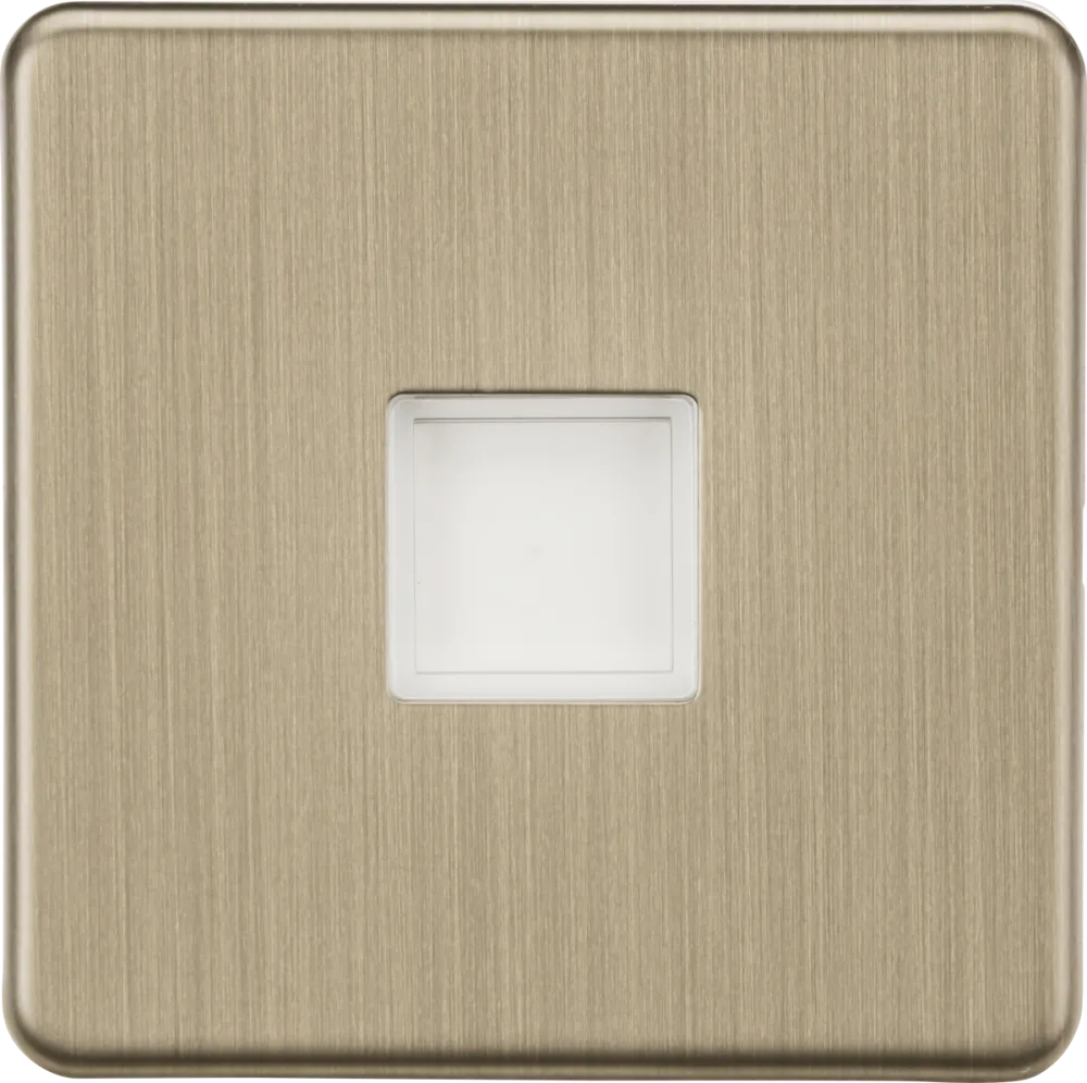 Knightsbridge | SFPLAB | Screwless 230V LED Plinth Light | Antique Brass 1 Knightsbridge SFPLAB LED Plinth Light