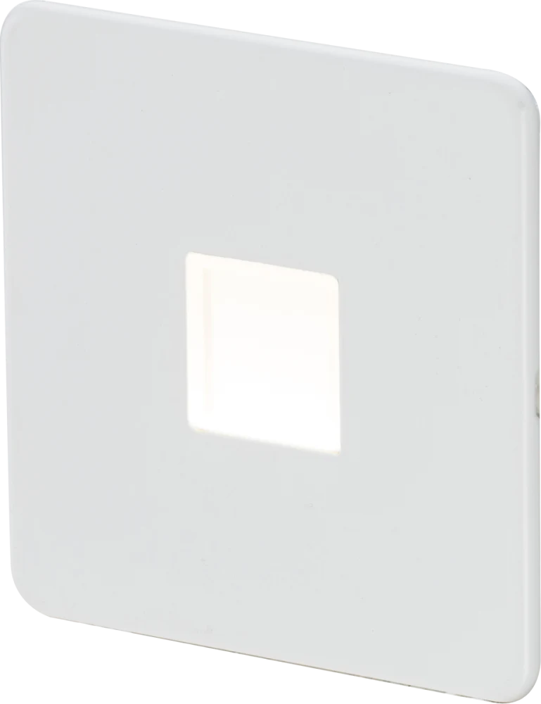 Knightsbridge | SFPLMW | Screwless 230V LED Plinth Light | Matt White 1 Knightsbridge SFPLMW Plinth Light