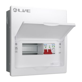 Live Electrical FMC08S-SP SRN Flush Consumer Unit