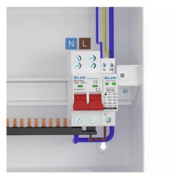 Live Electrical | LSMC24S-SP | SRN | Double Pole Busbar Consumer Unit | Type 2 SPD | 21 Way