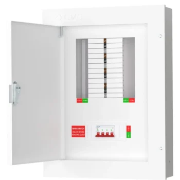 Live Electrical TPN08-125 125A 8 Way TPN Distribution Board