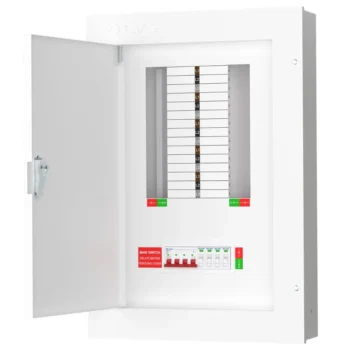 Live Electrical 10 Way TPN SPD Distribution Board