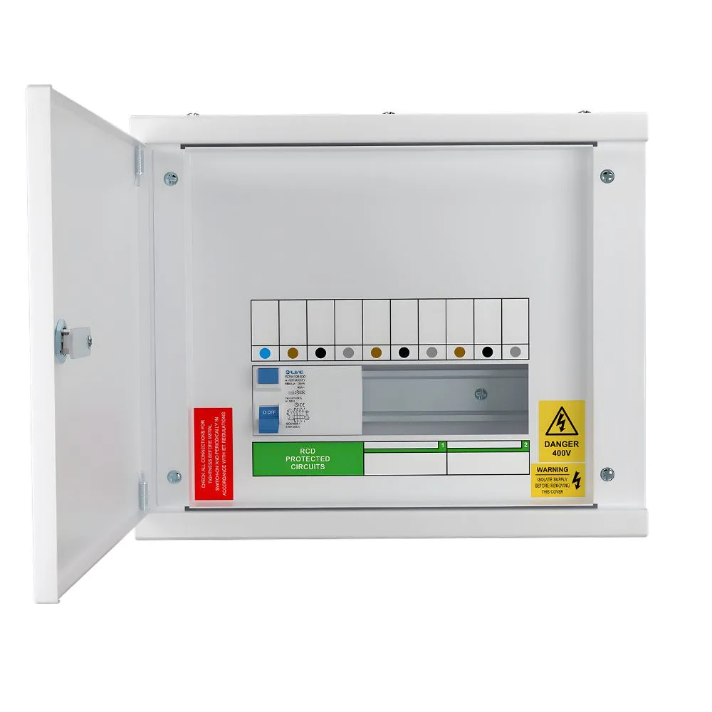 Live Electrical | TPNH02R | 2 Way Horizontal TP&N Distribution Board | 100A 4 Pole 30mA RCD Incomer 4 Live Electrical | TPNH02R | 2 Way Horizontal TP&N Distribution Board | 100A 4 Pole 30mA RCD Incomer