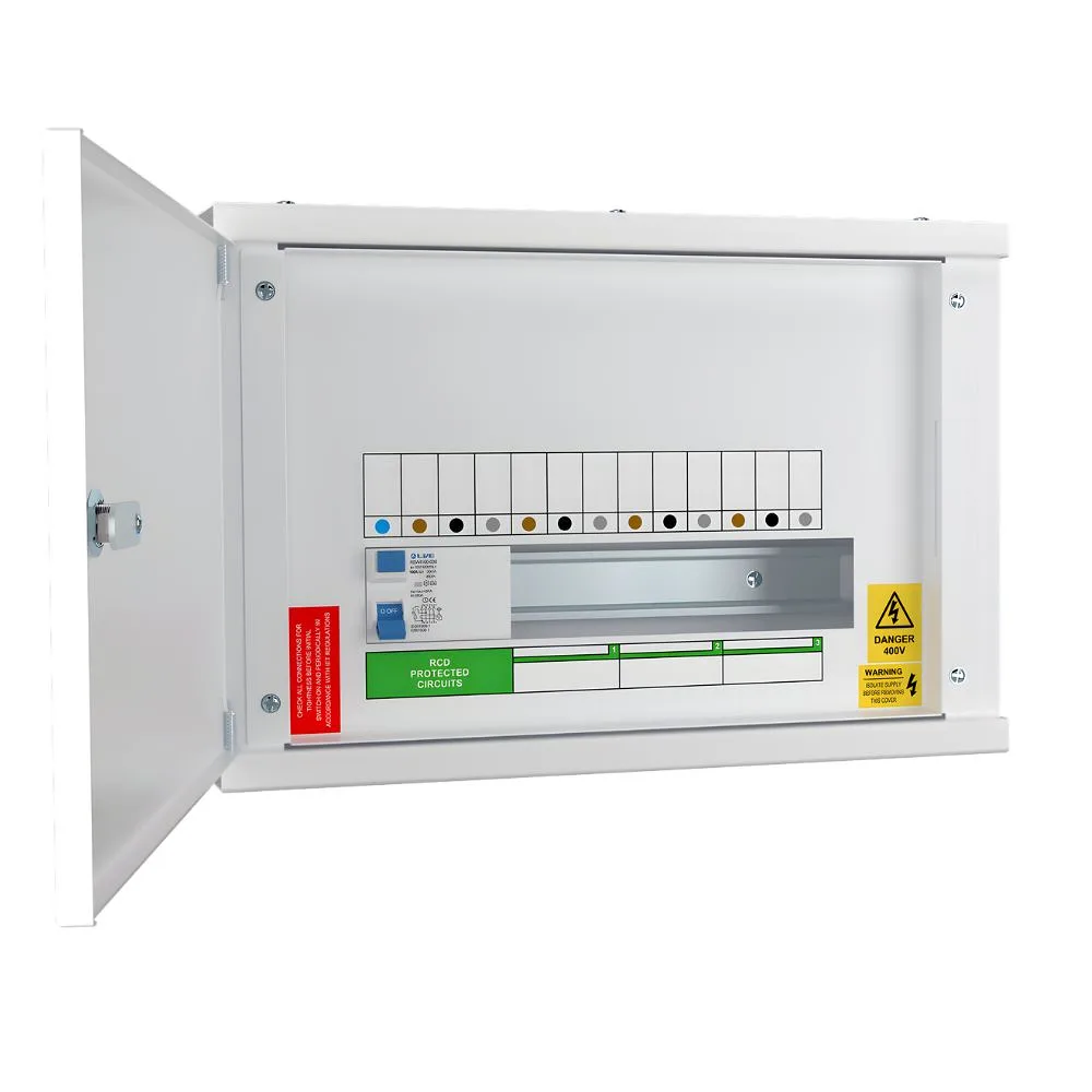 Live Electrical | TPNH03R | 3 Way Horizontal TP&N Distribution Board | 100A 4 Pole 30mA RCD Incomer 3 Live Electrical | TPNH03R | 3 Way Horizontal TP&N Distribution Board | 100A 4 Pole 30mA RCD Incomer