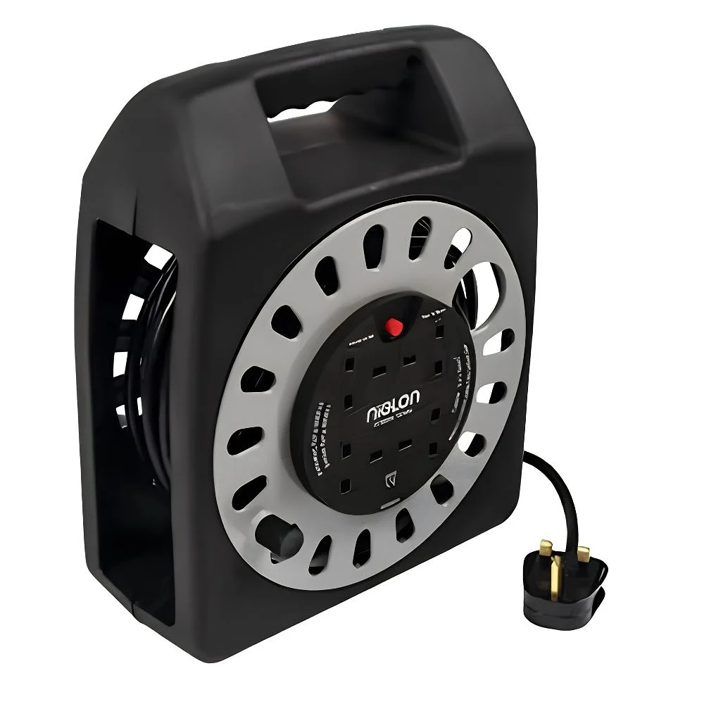 Niglon | HCR42013 | 20m Case Cable Reel | 4 Socket | 13A 1 Niglon HCR42013 20m Cable Reel